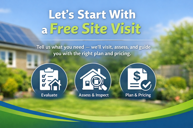 Start With A Free Site Visit
